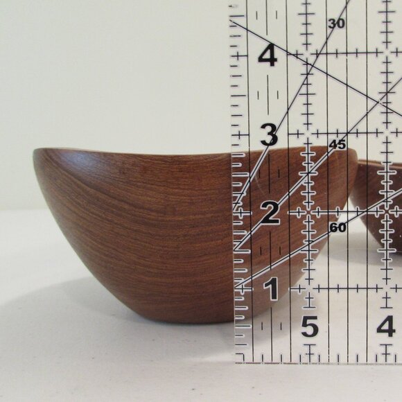 Vintage 'Handcrafted Unisilver Thai Teak' Salad Bowls - Set of 4 - Picture 14 of 14